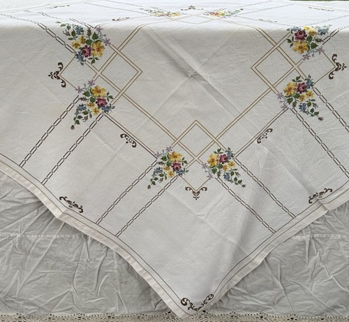Tovaglia vintage punto croce